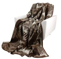 Ciepły Koc Na Łóżko 160X200 Ciemny Brąz 15663