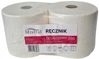 RĘCZNIK PAPIEROWY CZYŚCIWO CELULOZOWE MISTRAL 200M 2 SZT BARDZO CHŁONNY