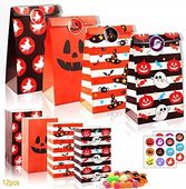 Torby na Słodycze Halloween Papierowe 20x12 12 szt