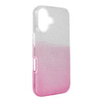 Futerał SHINING do IPHONE 16 transparentny różowy