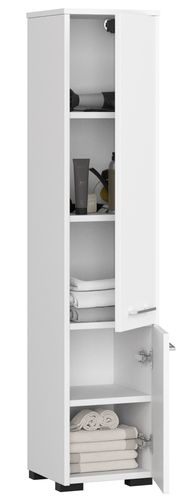 SŁUPEK REGAŁ ŁAZIENKOWY FIN 2 DRZWI BIAŁY na Arena.pl