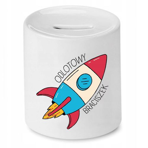 Skarbonka Dla Brata Odlotowy Braciszek Prezent Z Nadrukiem Ze Zdjęciem na Arena.pl