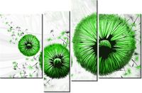 130CM 85 OBRAZ 4 ELEM ZIELONE DMUCHAWCE ŚCIENNY