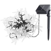 Lampki Ogrodowe Solarne Ważki 6,5M 30Led Ciepły Biały