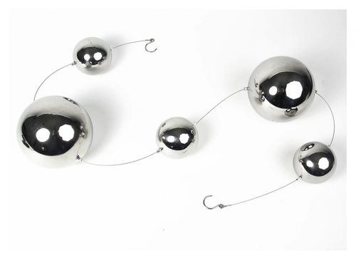 Girlanda Srebrne Kule Ze Stali Nierdzewnej 100cm Na Okno Z Haczykami GRATIS na Arena.pl