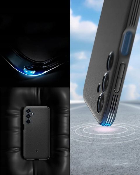 SPIGEN ESSENTIAL SANDBLAST GALAXY M35 5G MATTE BLACK zdjęcie 4