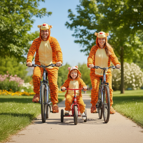 Piżama kombinezon onesie kigurumi dziecięca przebranie tygrysek 134-140 na Arena.pl