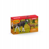 Schleich Samica łosia z młodym 42629