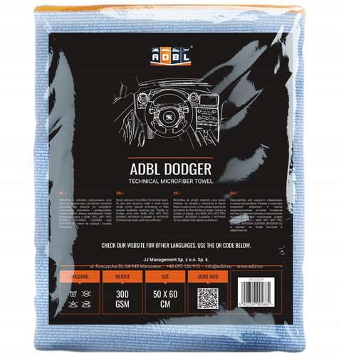 ADBL Dodger Mikrofibra Do Wnętrza Auta Plastików Kokpitu 50x60 cm na Arena.pl