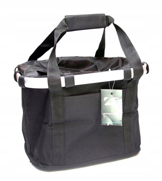 Torba KOSZYK do ROWERU rowerowy PIKNIK czarny zdjęcie 3