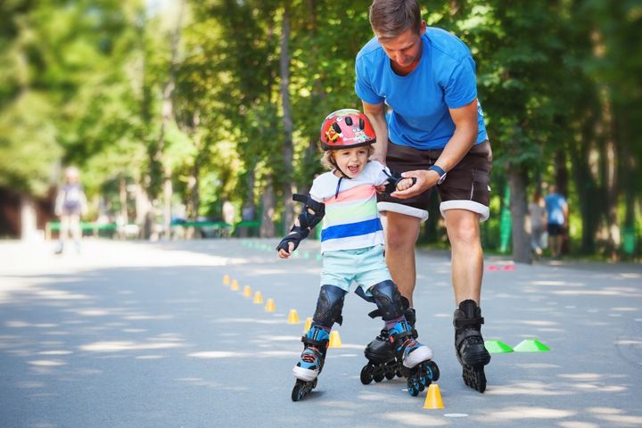 Kask rowerowy dziecięcy regulowany rower deska hulajnoga Meteor S 48-52 cm zdjęcie 7
