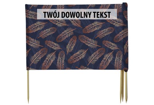 PARAWAN PLAŻOWY Miedziane pióra z indywidualnym napisem 5 PANELI 52.5 na Arena.pl