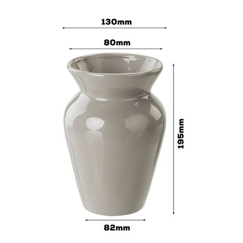 Wazon Ceramiczny Baryłka  Szary flakon na Arena.pl