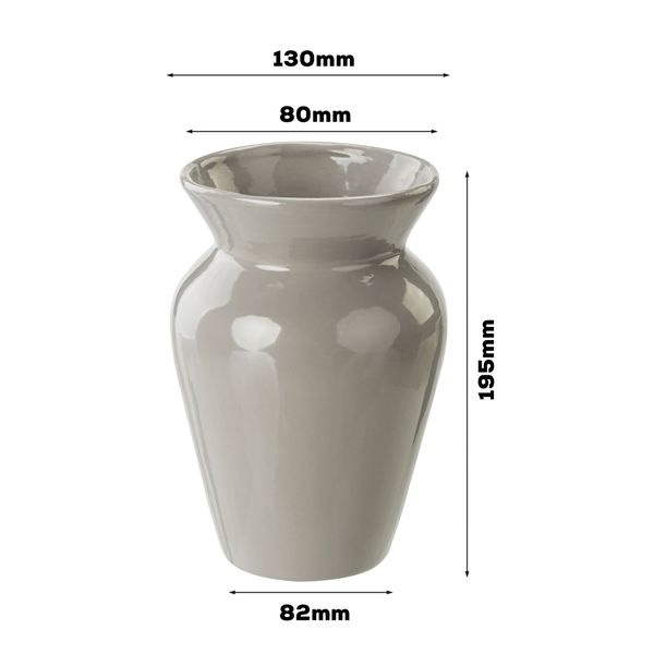 Wazon Ceramiczny Baryłka  Szary flakon zdjęcie 2