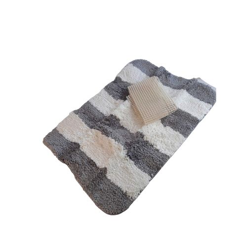 Dywanik Łazienkowy z Mikrofibry 40x60 w paski na Arena.pl