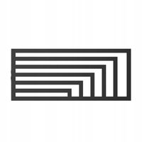 POZIOMY GRZEJNIK LAOS 52x140 CZARNA STRUKTURA