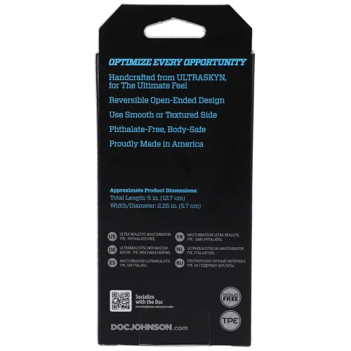 doc johnson optimale link - dwustronna maszyna intymna ultraskyn 12,7 cm na Arena.pl