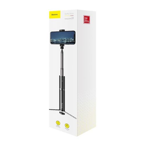 Selfie Stick, Statyw Bluetooth Baseus (Czarno-Srebrny) na Arena.pl