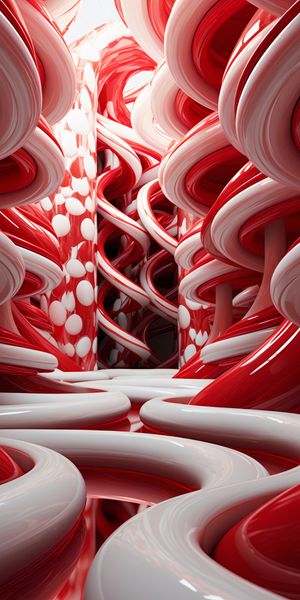 Plakat 50x100cm Czerwone Wiry zdjęcie 1