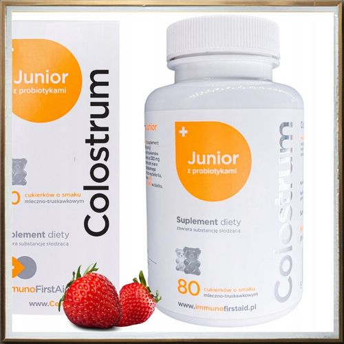 Suplement diety Colostrum JUNIOR oraz Colostrum PLUS odporność dla dzieci C na Arena.pl