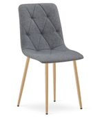 Stylowe krzesło LIBRA ciemnoszare tkanina do salonu kuchni jadalni