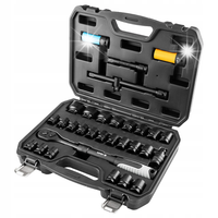 Zestaw Kluczy Nasadowych Udarowych 31 el. - Nasadki Udarowe NEO TOOLS M4K