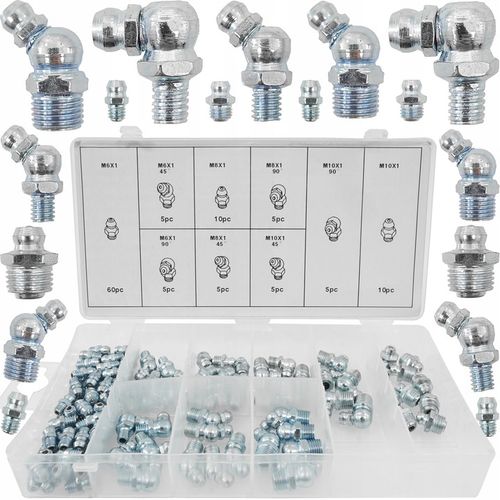 KALAMITKI SMAROWNICZKI METRYCZNE ZESTAW DO SMAROWNICY 110 ELEMENTÓW na Arena.pl