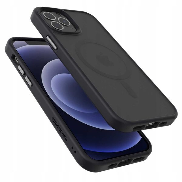 Spacecase Hybrid Mag Iphone 12/12 Pro Black zdjęcie 2