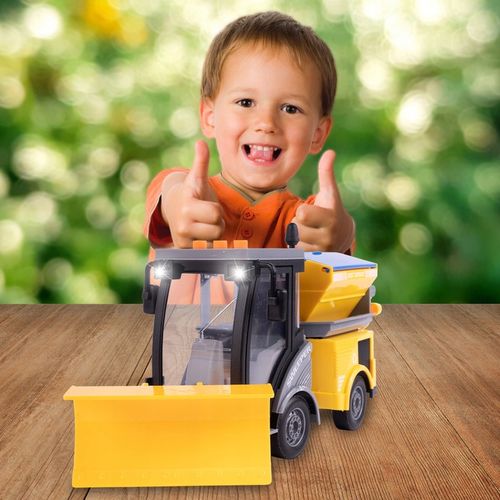 AUTO POJAZD ODŚNIEŻARKA DO ŚNIEGU SPYCHACZ ULICZNY LED DŹWIĘK NA BATERIE na Arena.pl