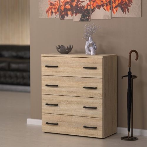 SZAFKA NA BUTY DĄB SONOMA 71x82.9x35 4 PÓŁKI REGAŁ STOJAK BEZ na Arena.pl