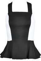 Zwiewna, Czarna Atłasowa Bluzka - 40 / L