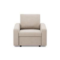 Fotel do salonu, BLOM, velvet, 83x92x92 cm, beżowy | TYLETEGOTU