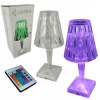 ELEGANCKA LAMPA LED LAMPKA STOŁOWA NOCNA BIURKOWA USB BEZPRZEWODOWA PILOT