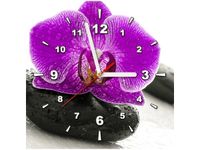 30X30CM ZEGAR STORCZYK KAMIENIU OBRAZ DREWNO