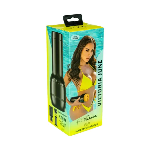 kiiroo feel victoria june black - model anatomiczny z teksturą wewnętrzną na Arena.pl