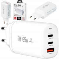 ŁADOWARKA SIECIOWA USB 2xUSB-C 65W SZYBKA QC4+ PD