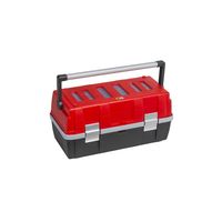 Skrzynka narzędziowa z dwupoziomową półką  560x260x260 mm