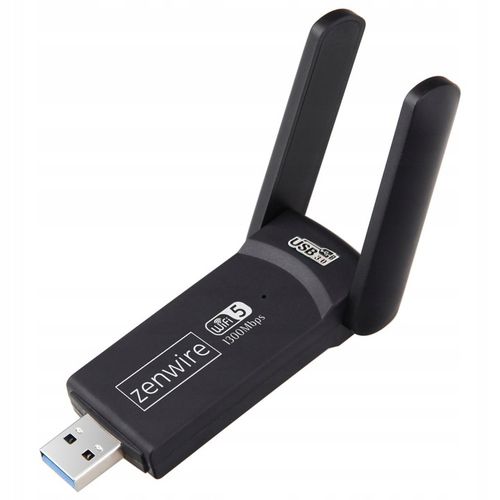 Adapter WiFi USB 3.0 Karta Sieciowa 1300MBps 5Ghz do Komputera Antena Wi-Fi na Arena.pl