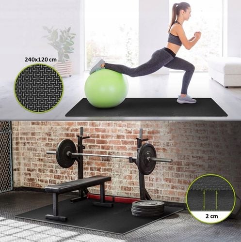 OCHRONNA MATA PODŁOGOWA PUZZLE SIŁOWNIA FITNESS POD SPRZĘT 120x180x2cm na Arena.pl