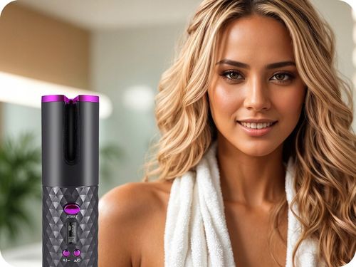 LOKÓWKA AUTOMATYCZNA LCD TIMER OBROTOWA FALOWNICA LOKÓWKA DO WŁOSÓW na Arena.pl