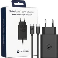 Ładowarka sieciowa, 68W, Motorola TurboPower do PD + kabel USB-C 1 metr GaN
