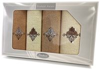 Komplet 4 ręczników Gift 50 70 Greno krem beż w3