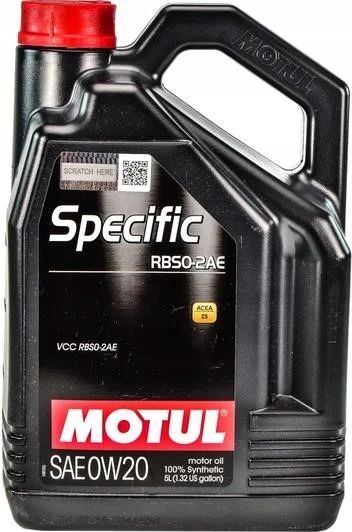 OLEJ MOTUL 0W-20 RBS0-2AE 5L zdjęcie 2