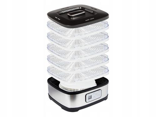 MOCNA SUSZARKA LCD DO GRZYBÓW OWOCÓW WARZYW EKO 5 SIT 240W REGULACJA ZESTAW na Arena.pl