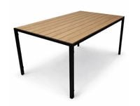 Stół ogrodowy 150x90 ALLEN-ST polywood naturalny czarny balkon taras
