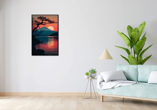 Plakat 56,6x86,4cm Góra Wieczorem na Arena.pl