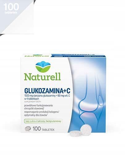 NATURELL Glukozamina + C na stawy 100 tabletek na Arena.pl