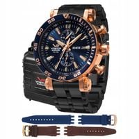 Zegarek Męski Vostok Europe VK61-575B590BB czarny bransoleta