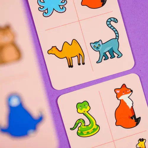 Familijna gra dla dzieci i dorosłych z wypukłymi kartami Touch it Zwierzęta na Arena.pl