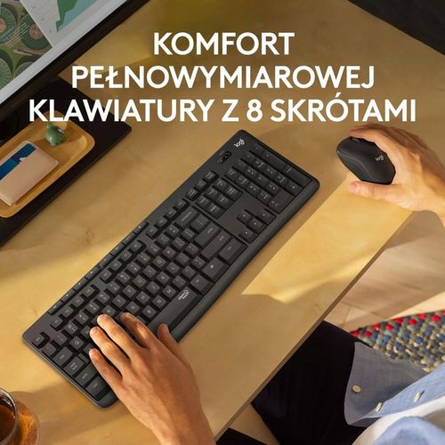 Zestaw LOGITECH MK295 Silent Wireless Combo Klawiatura + Mysz na Arena.pl